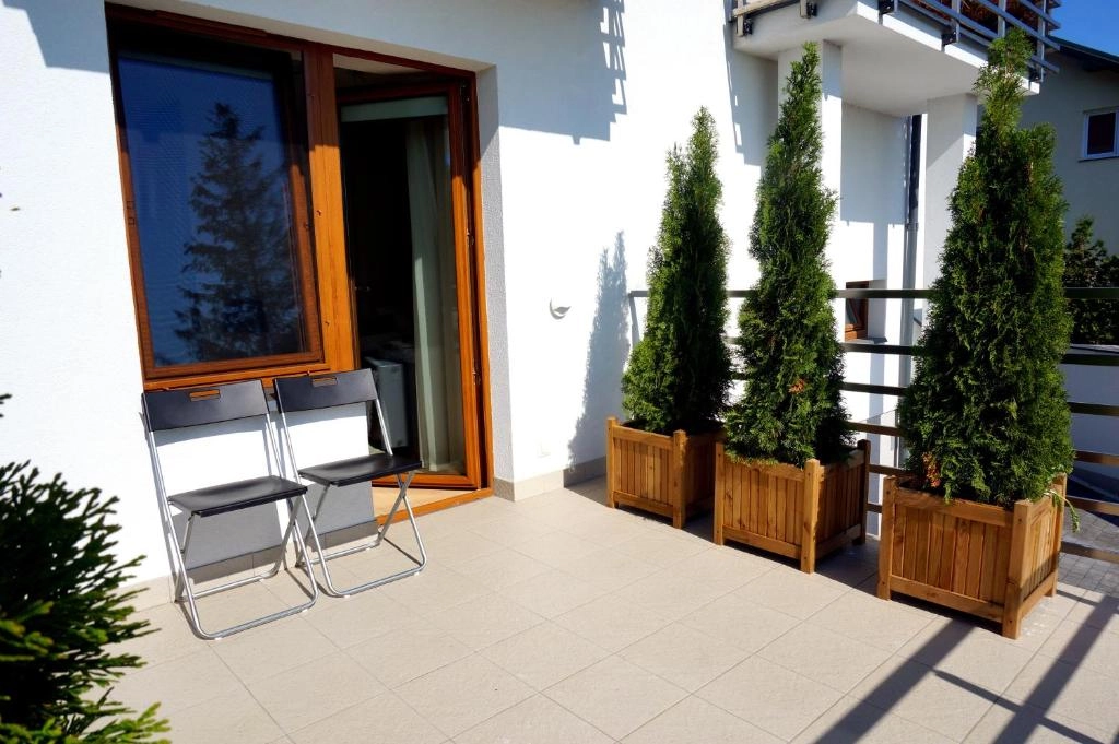 Private terrace with seating
